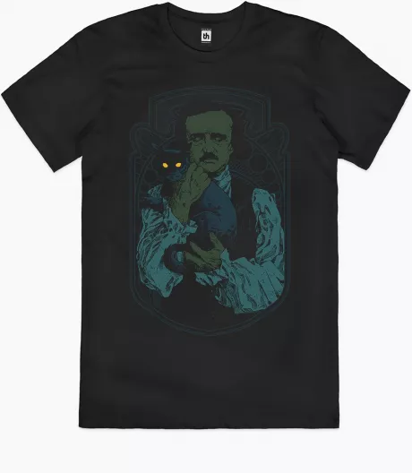 Poe and Black Cat T-Shirt Online | Threadheads