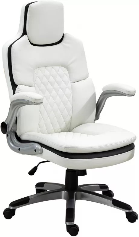 Vinsetto Ergonomischer Bürostuhl mit klappbare Armlehnen | Aosom.de