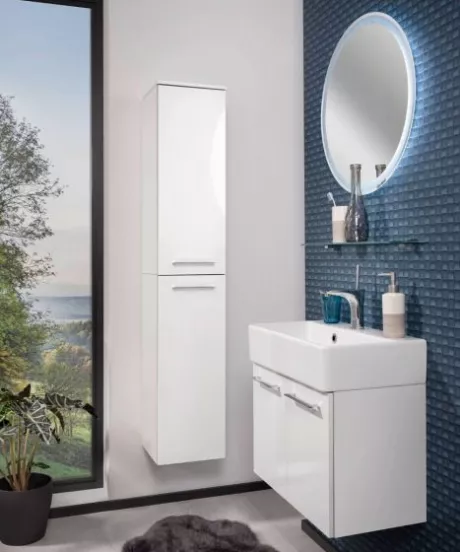 Fackelmann Lima 60 cm, Weiß / Weiß