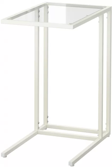 VITTSJÖ Laptoptisch, weiß/Glas, 35x65 cm - IKEA Deutschland