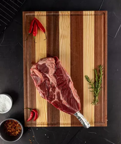 Tábua Grande De Madeira Para Cortes De Carne No Churrasco | MercadoLivre