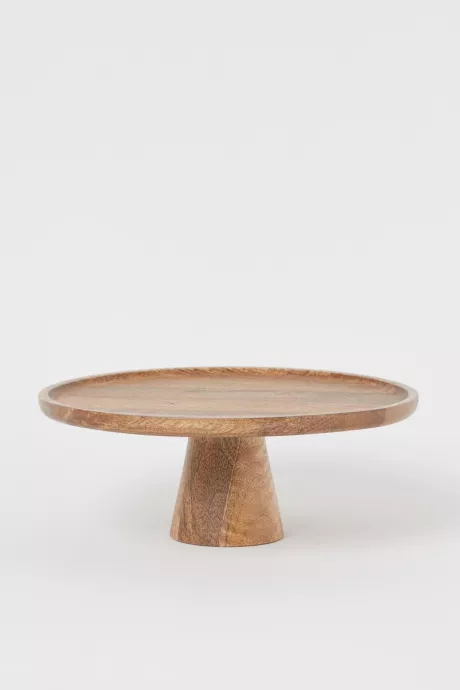 Tortenplatte aus Mangoholz - Braun - Home All | H&M DE