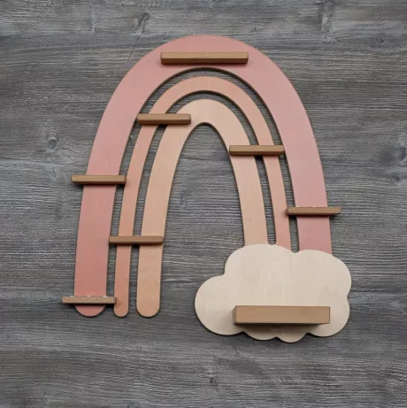 Tonie-Regal Musikbox-Regal Toniebox-Regal Regenbogen Beigerot - Etsy.de