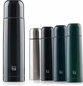 Blumtal Thermosflasche Eifel 500ml aus Edelstahl - auslaufsichere Thermoskanne mit Trinkbecher für unterwegs, Isolation von warmen Getränken, Schwarz : Amazon.de: Küche, Haushalt & Wohnen