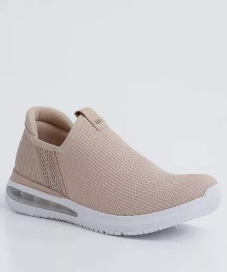 Tênis Slip On Feminino Knit Recorte Comfortflex | Marisa