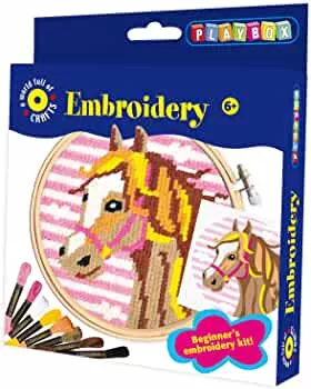 Playbox PBX2471049 2471049 Bastelset Stickerei, Mehrfarbig: Amazon.de: Spielzeug