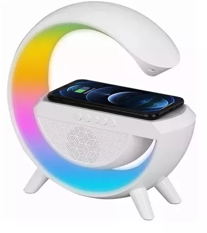 Luminária Smart Station, Alto-falante E Carregamento Sem Fio | Frete grátis