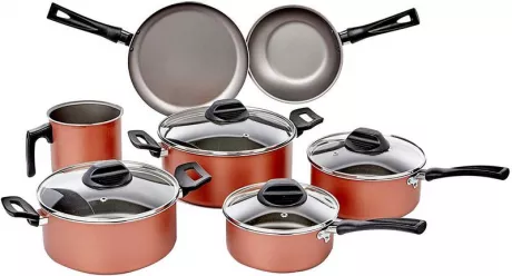 Jogo De Panelas 7 Peças Clove Brinox Cobre 7111/401 - Jogo de Panelas - Magazine Luiza