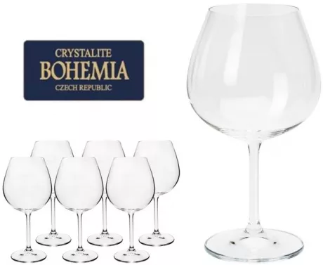 Jogo De 6 Taças Cristal Bohemia Titanium Somellier Vinho Tinto 650ml - Taça de Vinho - Magazine Luiza