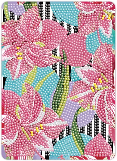 Diamond Art 13 x 18 cm helt fyldt ud med sten