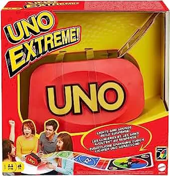Mattel Games GXY75 - UNO Extreme! Kartenspiel mit Zufallsschleuder für 2 bis 10 Spieler ab 7 Jahren: Amazon.de: Spielzeug