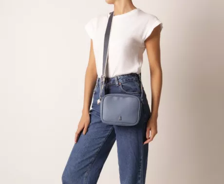 Bolsa Tiracolo Azul Lise Pequena | Anacapri