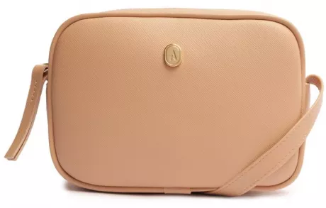 Bolsa Tiracolo Nude Pequena Cápsula Dourada | Anacapri