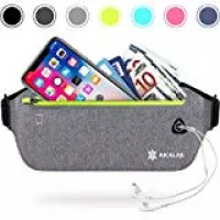 Sport Hüfttasche, Gritin Bauchtasche Gürteltasche leichte wasserdichte Laufgürtel Lauftasche mit Kopfhöreranlass für Laufen, Wandern für iPhone 7 Samsung Galaxy S8 bis zu 6 Zoll usw - Schwarz: Amazon.de: Sport & Freizeit