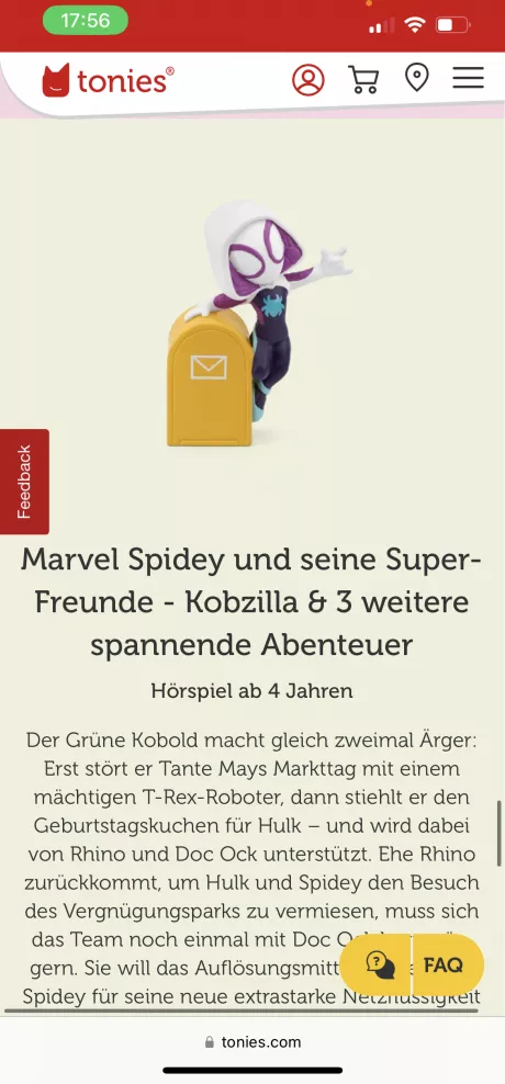 Spiderman Tonie