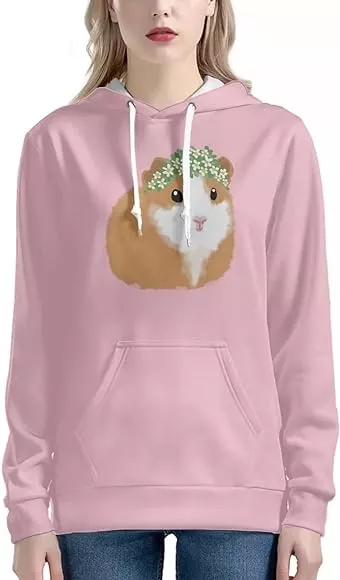 Langarm Pullover Meerschweinchen Rosa, 42