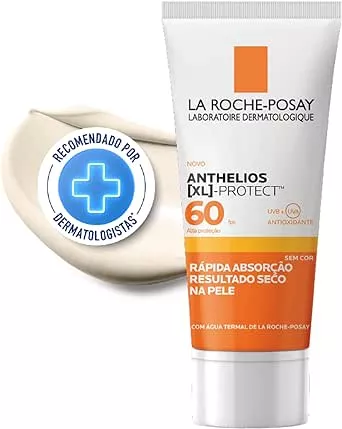 La Roche-Posay, Protetor Solar Facial Anthelios XL-Protect, Sem Cor, FPS60, Rápida Absorção, Textura Gel Creme, 40g : Amazon.com.br: Beleza