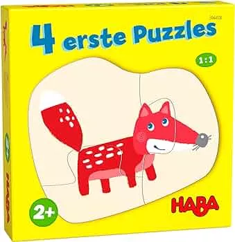 HABA 306478 - 4 First Puzzles - In the Forest, Puzzle from 2 Years: Amazon.de: Toys