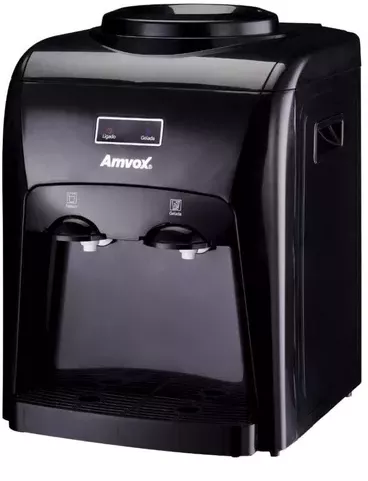 Bebedouro Refrigerado Eletrônico Bivolt Agua Gelada Black Cor Preto 110V/220V | Frete grátis
