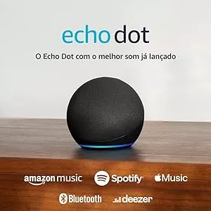 Echo Dot 5ª geração | O Echo Dot com o melhor som já lançado | Cor Preta : Amazon.com.br