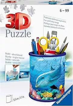 Ravensburger 3D Puzzle 11176 - Utensilo Unterwasserwelt - 57 Teile - Stiftehalter für Tierliebhaber ab 6 Jahren, Schreibtisch-Organizer für Kinder, White: Amazon.de: Spielzeug