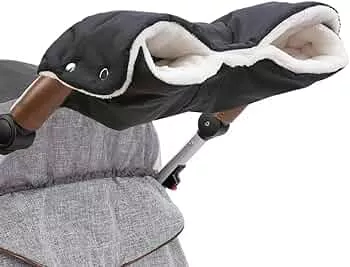 Diaoprotect Pram Hand Warmer Muff, Pram Gloves, Hand Muff with Fleece Inside, Pram Muff, Breathable, Waterproof, Windproof, Universal Size for Pushchairs, Buggies, Bicycle Trailers (Black) : Amazon.de: Baby Products