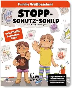 Buch Stopp-Schutz-Schild