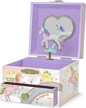 Musikalisches Einhorn-Schmuckkästchen für Mädchen – Kinder tanzende Einhorn-Spieluhr mit Spiegel, Einhorn-Geschenke für kleine Mädchen, Schmuckkästchen, Kindergeburtstagsgeschenk,3–10 Jahre : Amazon.de: Fashion