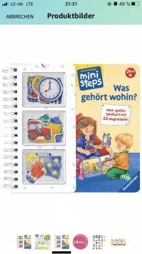 Was gehört wohin? Mini steps Magnetbuch