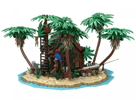 BlueBrixx - Specials - 105130 - Pirates Island: Island with Hideout
