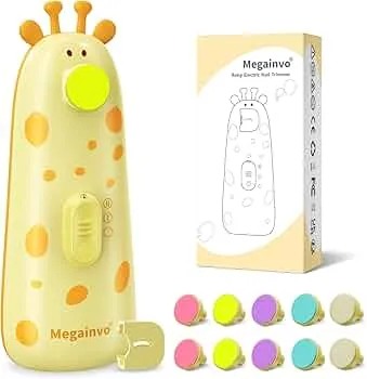 Elektrische Nagelfeile Baby Nagelpflegeset Elektrisch Nagelpflege Nail Trimmer Nagelschere Nageltrimmer Nail File Maniküre & Pediküre Set für Neugeborene Baby mit Licht, Gelb : Amazon.de: Baby