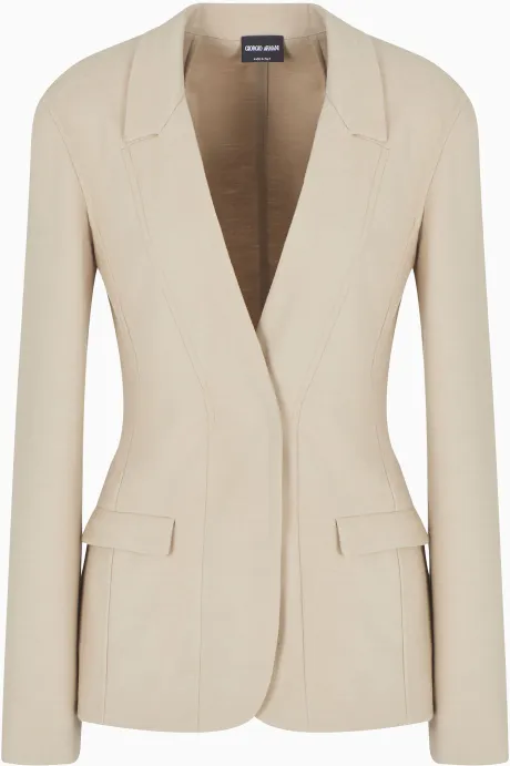 Blazer de Jersey | Giorgio Armani Feminino - Armani