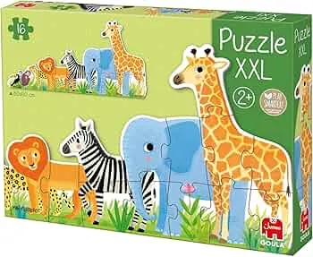 Goula D53426 - "Puzzle XXL" - Dschungel, von klein bis groß, Ab 2 Jahren: Amazon.de: Spielzeug