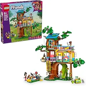LEGO Venner træhus - Påskegaver til børn - Legesæt til rollespil - Legetøjshus til piger fra 8 år gammel - sæt med 4 minifigurer af karaktererne og 2 dyrefigurer - 42652: Amazon.de: Legetøj