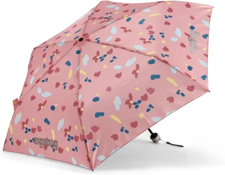 ergobag Paraply børneparaply til skoletaske, ultralet og lille med lomme, Ø90 cm citron foldebjørn - pink : Amazon.de: Mode