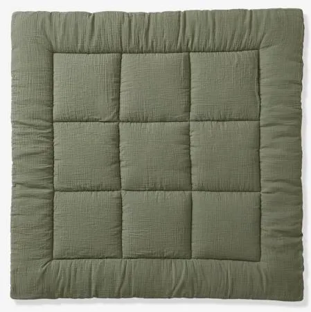 Vertbaudet Baby Spieldecke/ Laufstalleinlage in olivgrün