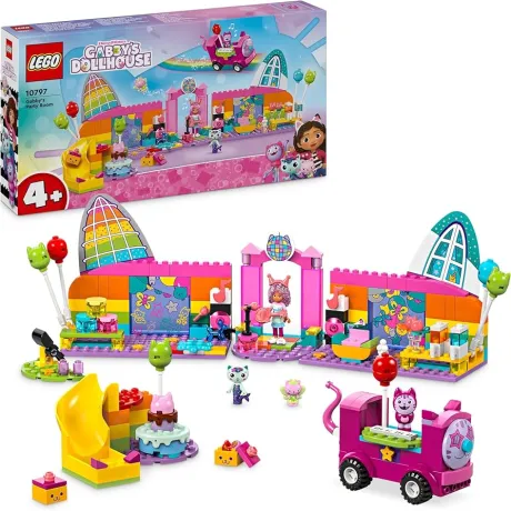 LEGO 4+ Gabbys Puppenhaus Gabbys Partyraum, Disco-Spielset mit Rutsche und Tierfiguren für kreative Rollenspiele, Geschenk für Mädchen und Jungen ab 4 Jahren 10797: Amazon.de: Spielzeug
