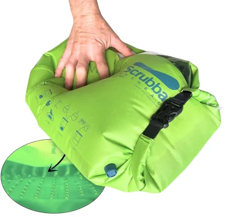 Scrubba Waschbeutel – tragbare Mobile Waschmaschine – nutzt Waschmittel oder Handseife