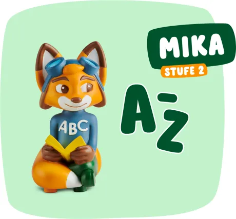 Buchstaben lesen & schreiben mit Figur Mika | ab 4 Jahren