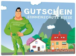 Gutschein Plissee Riese / für Austausch von Plissees in der Wohnung