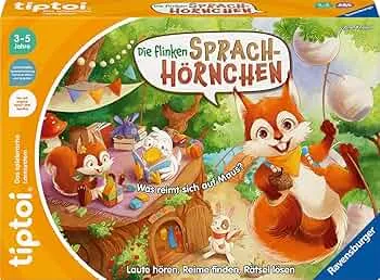 Ravensburger tiptoi Spiel 00203 - Die flinken Sprach-Hörnchen - Lernspiel ab 3 Jahren, für 1-4 Spieler: Amazon.de: Spielzeug