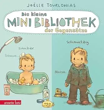Die kleine Mini-Bibliothek der Gegensätze - Ein Pappbilderbuch über Gegensätze (Die Mini-Bibliothek der Wörter) : Tourlonias, Joëlle, Tourlonias, Joëlle: Amazon.de: Bücher