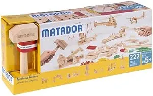 Matador 11222 E222 Building Kit for Ages 5 and Above, Wood-Coloured, Colourful: Amazon.de: Toys