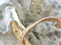 GOTS Spucktuch Swaddletuch Lush Leaves | Boo Poo