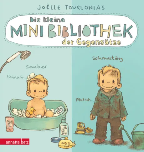 Joëlle Tourlonias: Die kleine Mini-Bibliothek der Gegensätze - Ein Pappbilderbuch über Gegensätze