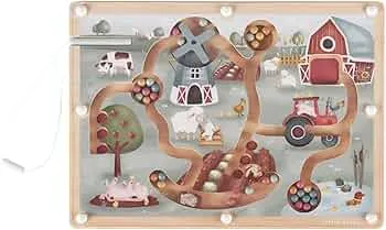 Little Dutch 7164 Magnetic Game Labyrinth Farm - Little Farm: Amazon.de: Toys