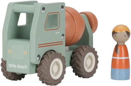 Holzbetonwagen Grün Essentials kaufen? | Little Dutch