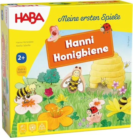 HABA 301838 - My First Games Hanni Honey Bee, Cooperative Colour Dice Game for 1-4 Players 2 Years and Up, for Learning Colours: Amazon.de: Toys
