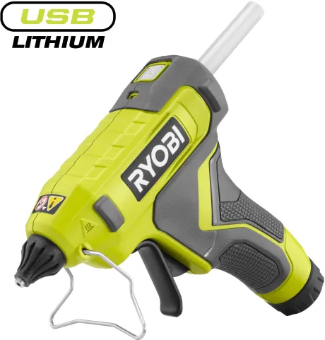 RYOBI 4 V USB Akku-Heißklebepistole, 11-12 mm Klebestickdurchmesser, RGLU4-0,ohne Akku und Ladekabel | Ryobi