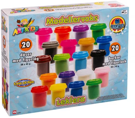 Glitter Modellervoks 8-pak - ArtKids - Køb online